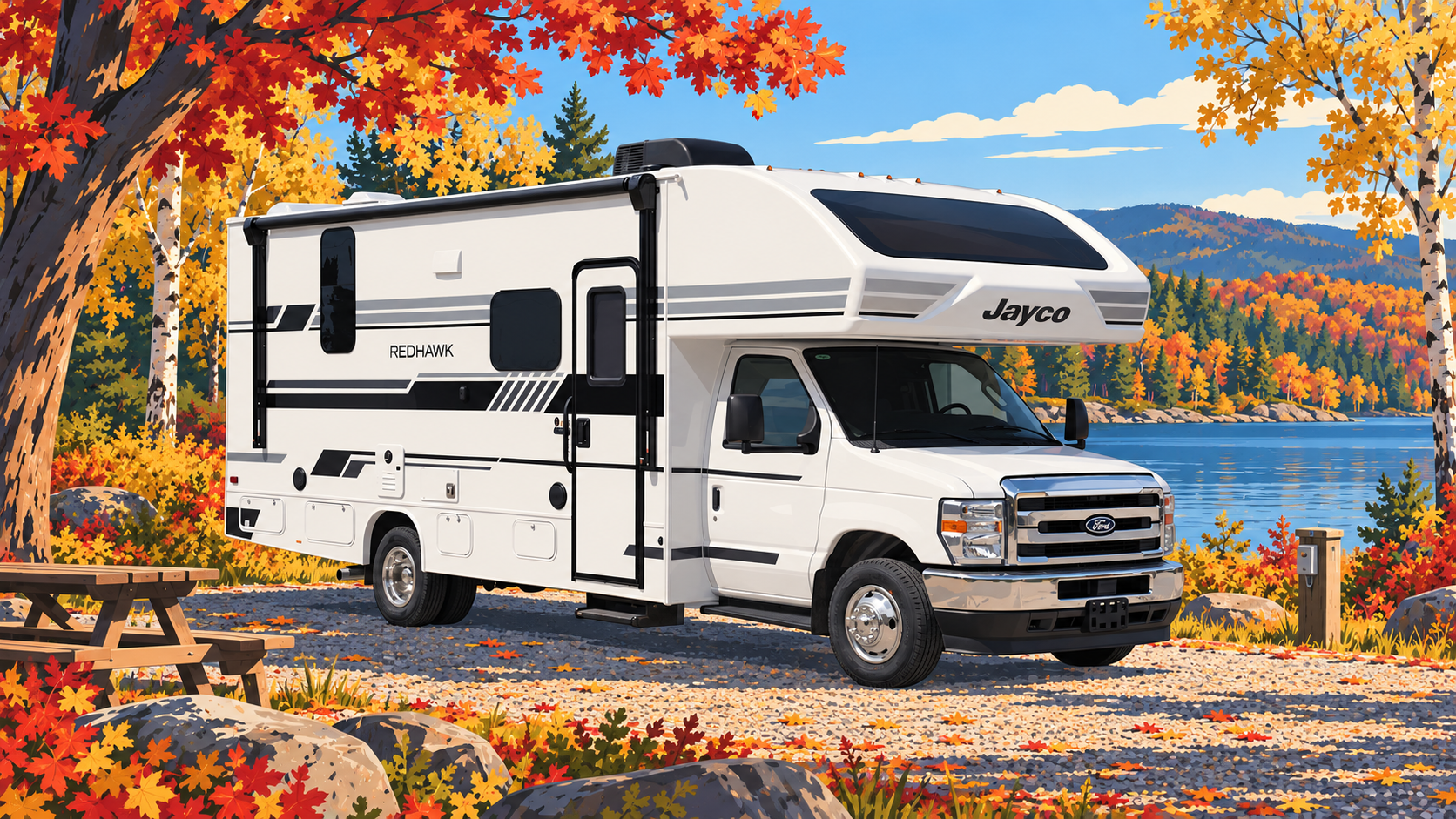 Featured image for Best RV for New England Road Trips: Small Motorhome or Towable?